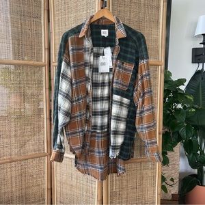 Urban Outfitters Plaid Oversized Flannel Shirt